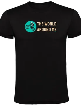 Maglietta A Maniche Corte The World Around Me Black - Kruskis - FashionsVida