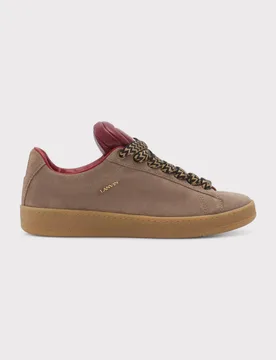 Unisex X Future Hyper Curb Sneakers Leather Suede Brown - Size Uk 6 - Lanvin - FashionsVida
