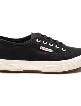 Womens 2750 Trainers - Black Cotton - Size Uk 6.5 - Superga - FashionsVida
