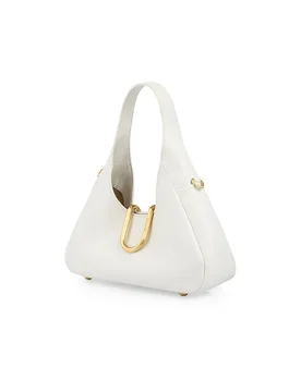 Borsa in pelle - Hobo bianco - Marc cain - FashionsVida