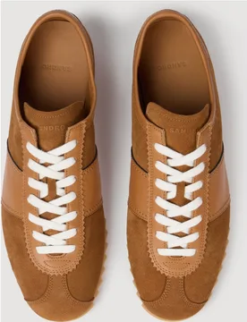Zapatillas deportivas de hombre bajas de cuero y ante - sandro - FashionsVida
