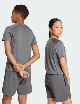 T-SHIRT TECH APPAREL CLIMACOOL 11-12A Grey Five / Reflective Silver - Adidas - FashionsVida