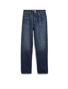 Jeans Straight Fit AAIKALA bleu marine 32/L32 - Armedangels - FashionsVida