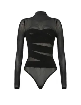 Body INFINITE WRAP nero / nero nero S - Wolford - FashionsVida