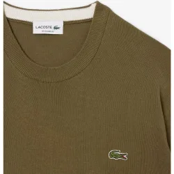 Jersey de hombre de cuello redondo de algodón monocolor