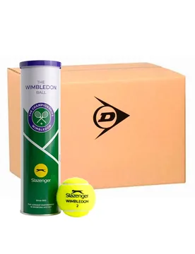 Wimbledon Tennis Balls Box 03 18 x 4 Balls - Dunlop - FashionsVida