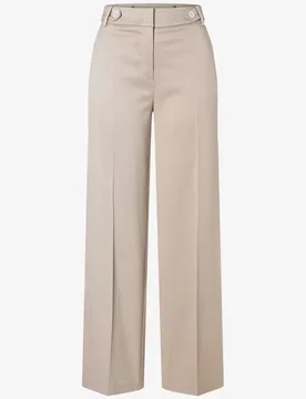 Soft Piqué Wide Leg Pants female - 44 - FashionsVida
