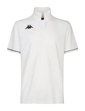 Polo à Manches Courtes Barli White / Black L - Kappa - FashionsVida