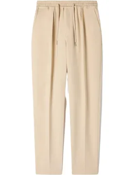 Pantalón jogger de hombre recto con cintura elástica y cordón de ajuste - sandro - FashionsVida