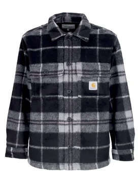 Camicia Manica Lunga Uomo Manning Shirt Manning Check/black/marengo - CARHARTT WIP - FashionsVida