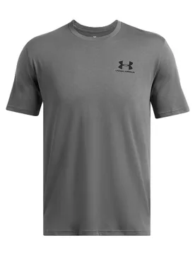 Mens Adults Tshirt Sports Style Lc Pull On Castlerock Black - Grey - Size X-Large - Under armour - FashionsVida
