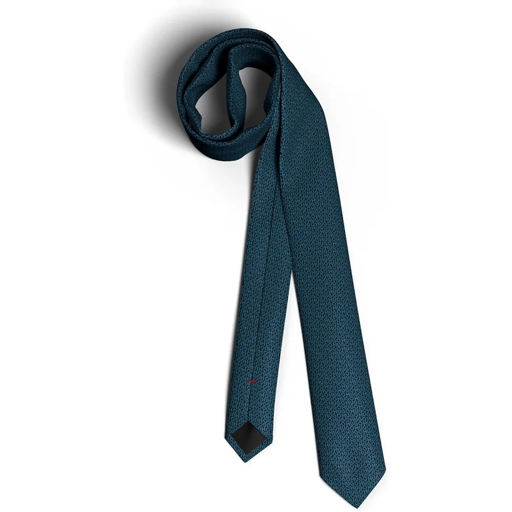 Corbata de seda suave al tacto con estampado de hombre - HUGO - FashionsVida