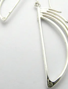 Frank Lloyd Waterfall Recycled Silver Earrings - La Jewellery - FashionsVida