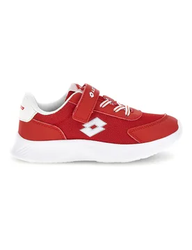 Scarpe da ginnastica rosse con chiusura a strappo e memory foam RUN 90 AMF CL S 33 - Lotto - FashionsVida