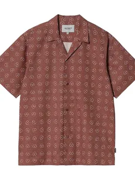 S/S Furoshiki Shirt - T-Shirt-kurzarm - braun - Herren - Size: L - Carhartt WIP - FashionsVida
