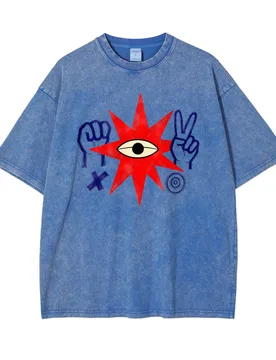 Men Hot Acid Washed Oversized Crew Neck T Shirt Fashion Drop Shoulder Loose Heavyweight Y2K Urban Cotton Tunics Tops - Aliexpress - FashionsVida