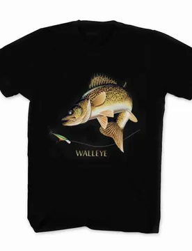 Walleye Freshwater Cool Fish Fisherman Fishing Angler Gift T Shirt. Short Sleeve 100% Cotton Casual T-shirt Loose Top Size S-3XL - Aliexpress - FashionsVida