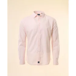 Camisa casual algodón de hombre soft slim liso en claro