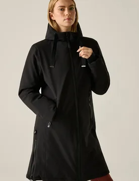 Women's Waterproof Hooded Hazel Insulated Jacket in Black Size: 10 - Black - Size: 10 - Regatta - FashionsVida