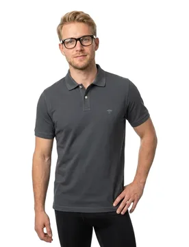 Polo à Manches Courtes 10001700 Asphalt XL - Fynch Hatton - FashionsVida