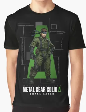Metal Gear Solid Delta Snakeeeeee! big boss Gift T shirt Large size Tops Videogame Dungeons & Dragons Graphic Print Clothes - Aliexpress - FashionsVida