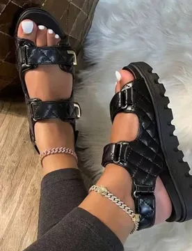 Luxury Brand Thick Bottom Sandals Summer Large Size Platform Beach Shoes Outdoor Casual Slip-On New Women's Summer Footwear - Aliexpress - FashionsVida