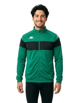 Sweat à Demi-zip Dacone Green / Black L - Kappa - FashionsVida