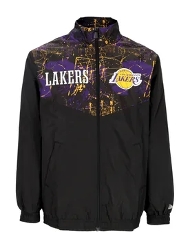 Giacca Tuta Uomo Nba All Over Print Panel Track Jacket Loslak Black/true Purple - New era - FashionsVida