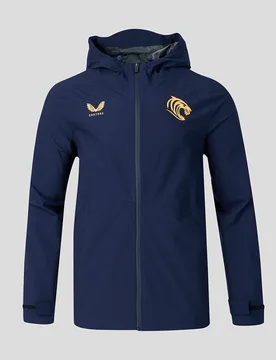Leicester Tigers Unisex 2026/27 Training Rain Jacket NAVY L unisex - Castore - FashionsVida