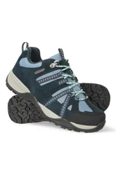 Direction Ii' Womens Walking Shoes With Rubber Outsole Waterproof Cosy Sneaker Navy Leather - Size Uk 6