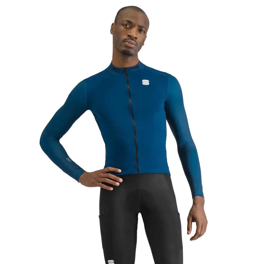 Maglia A Maniche Lunghe Srk Thermal Teal Blue - Sportful - FashionsVida