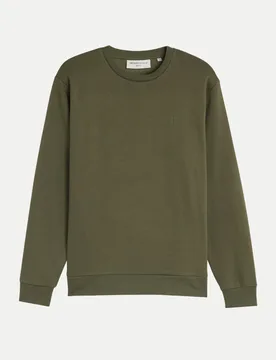 Basic Sweatshirt Grün XL - Tom Tailor Denim - FashionsVida