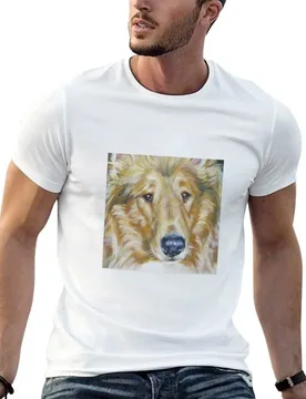 Collie Fine Art Painting T-Shirt Outdoor Working T-Shirt - Aliexpress - FashionsVida