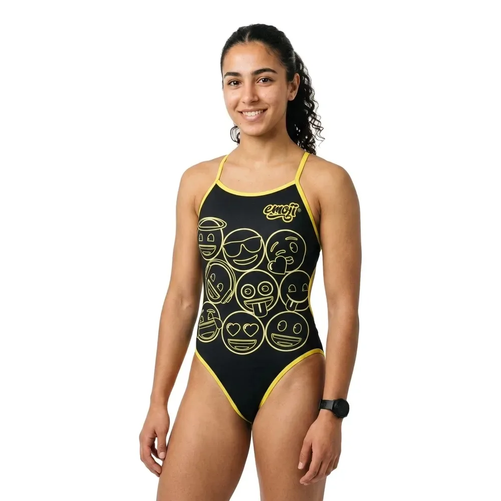 Maillot De Bain Emoji Neon Faces - OTSO - FashionsVida