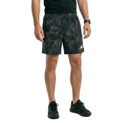 Pantaloni Corti Own The Run Spray Dye 2in1 Grey Four / Black S