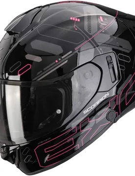 Casco Moto Integrale EXO-530 AIR FOND Nero Rosa taglia XXS - Scorpion - FashionsVida