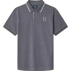Polo à Manches Courtes Heritage Granite Grey XL