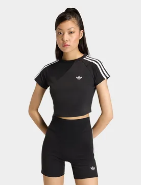 Womens Sst Baby Tee - Nero, nero nero Donna taglia XS - Adidas - FashionsVida