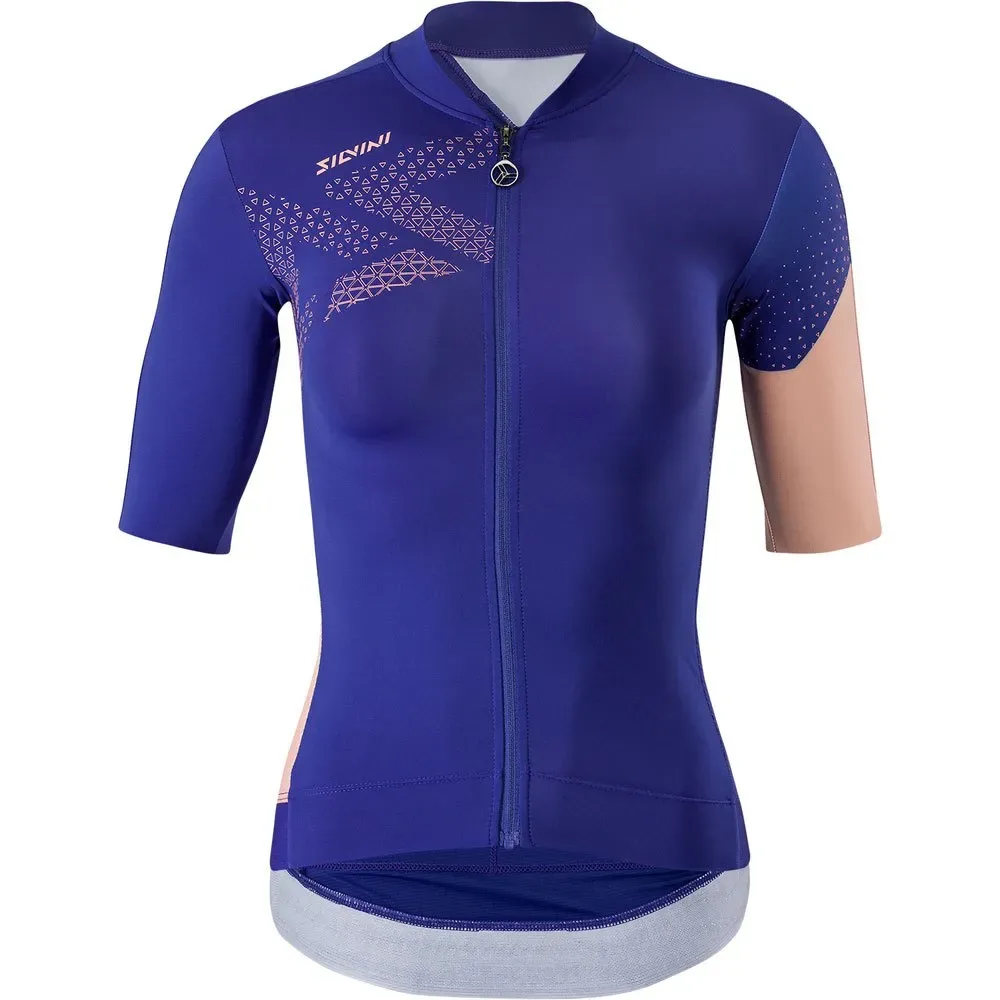 Maglia A Maniche Corte Rosalia Navy / Coral - SILVINI - FashionsVida