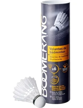 Tubo de 6 volantes de bádminton - Boomerang - FashionsVida