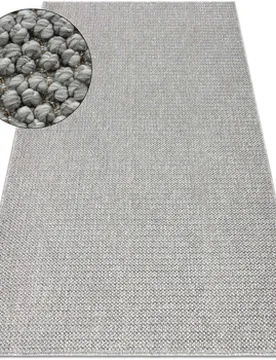 Teppiche Teppich Casablanca Loop Hellgrau Schleife Weich 100x150 Cm 100x150 Cm - RUGSX - FashionsVida
