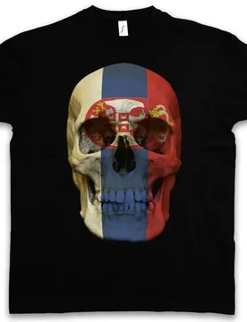 Classic Serbia Skull Flag T-Shirt. Summer Cotton O-Neck Short Sleeve Mens T Shirt New S-3XL - Aliexpress - FashionsVida