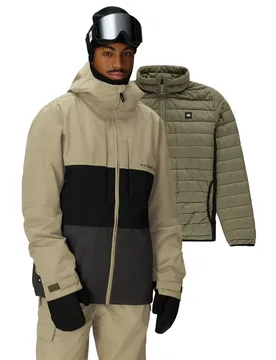 Veste Détachable Smarty 3-in-1 Form Sage Colorblock S - 686 - FashionsVida