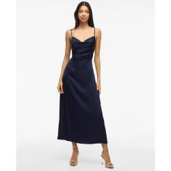 Vestido de mujer satinado tirantes