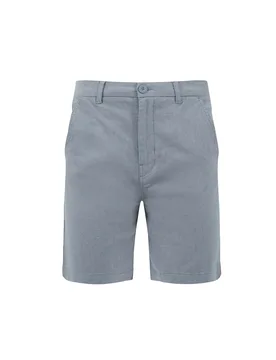 Weird Fish Charleston Textured Chino Shorts Size 38 - holiday-shop holiday-shop mens-summer-shop men men all-mens men shorts sale all-sale sale mens - Denim Blue - FashionsVida