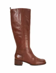 Leather Knee High Boots Tan female
