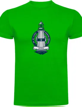Lighthouse Short Sleeve T-shirt Green L Men - Kruskis - FashionsVida