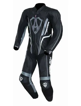 Tuta Moto In Pelle Intera LS1-181376 Nero Bianco taglia 56 - Arlen Ness - FashionsVida