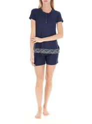 Pigiama in modal BLU SCURO 48