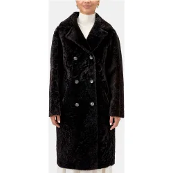 Gabardina boston de mujer de piel de cordero